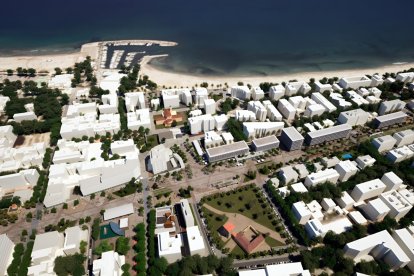 Una recreación, en vista aérea, del aspecto que tendrá la zona tras las obras de urbanización.