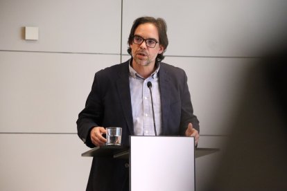 El presidente de Renfe, Álvaro Fernández Heredia, en rueda de prensa