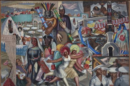 La Verbena (1927) de  Maruja Mallo. Colección del Museo Reina Sofía