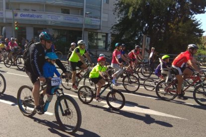 Imagen de la última edición de la Bicicletada Popular.