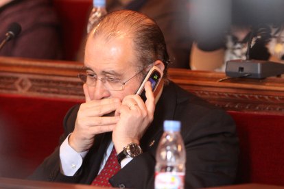 Manuel López Pasca, en un pleno en el año 2010.