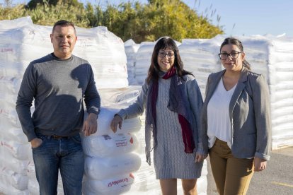 Sergio Casarotto (gerente de Zartu), Eva Sevil (Administración) y Cristina Egea (Marketing, Ventas y Calidad).