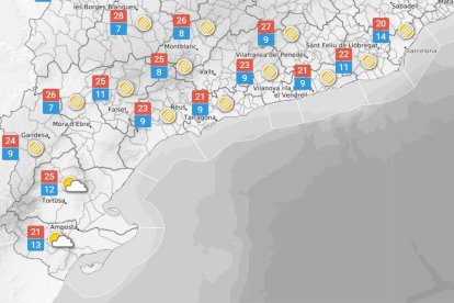 Dimecres 8 d'abril: cel enteranyinat i vent fluix