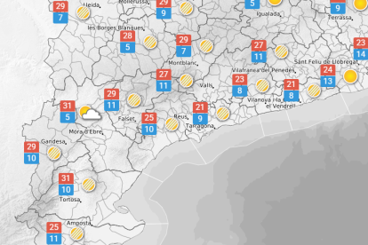 Dijous 9 d'abril: més de 30º en alguns punts