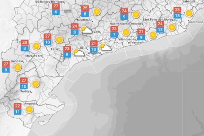 Divendres 17 d'abril: vent fort a l'interior de les Terres de l'Ebre