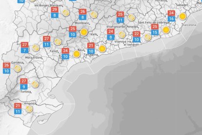 Dissabte 18 d'abril: bancs de boira a les Terres de l'Ebre