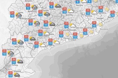 Diumenge 10 de maig: Sol al matí i pluja a la tarda