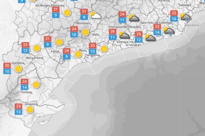 Dimecres 13 de maig: cel serè i poc ennuvolat