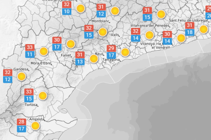 Dimarts 26 de maig: segueixen pujant les temperatures