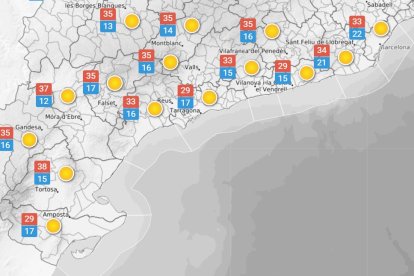 Dijous 27 de maig: temperatura lleugerament més alta i nit tropical