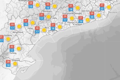 Dissabte 30 de maig: baixen lleugerament les temperatures