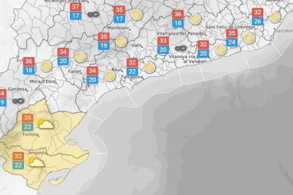Diumenge 12 de juliol: Cel enteranyinat per núvols baixos al litoral