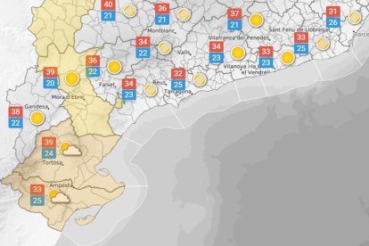 Dimarts 21 de juliol: bandes de núvols que es mouran de sud a nord