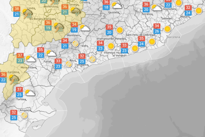 Dissabte 8 d'agost: sol dominant amb nuvolades d'evolució a la tarda a la meitat nord i oest