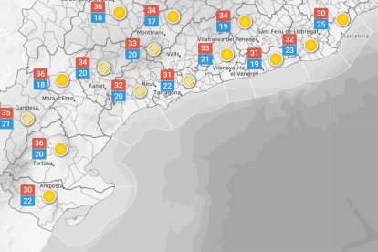 Dilluns 7 de setembre: es manté la calor molt intensa