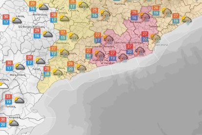 Dijous 9 de setembre: alerta vermella per pluja