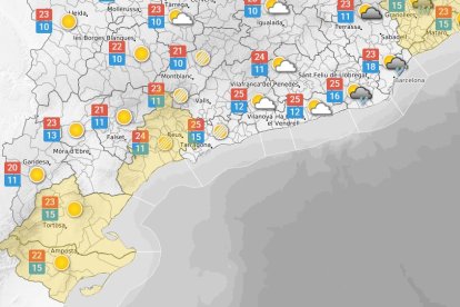 Dijous 8 d'octubre: les pluges encara poden aparéixer al litoral tarragoní