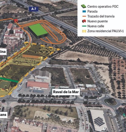 El desarrollo urbanístico de los próximos años alrededor de la avenida Ramon d'Olzina de Vila-seca.