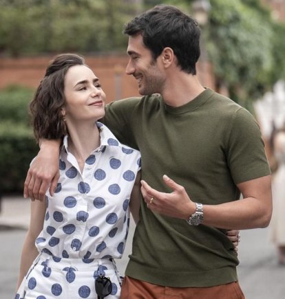 Imagen del rodaje de la nueva temporada de 'Emily en París'