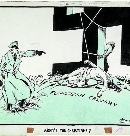 Una de las ilustraciones de 'Tinta contra Hitler'.