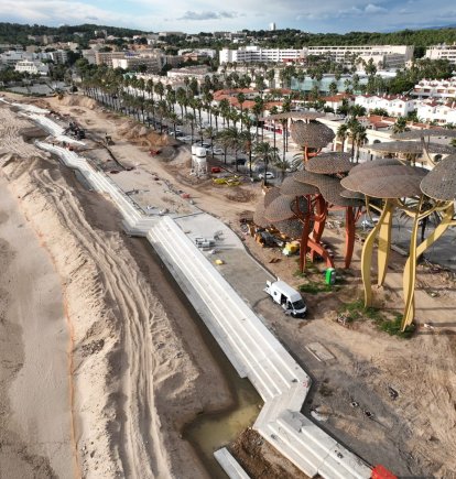 El aspecto, a vista de pájaro, de las obras, que deberían estar terminadas a principios de 2026.