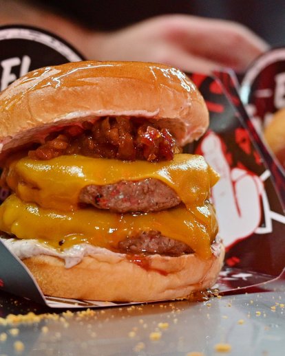 Hamburguesa de la firma ‘El Enrollao’.
