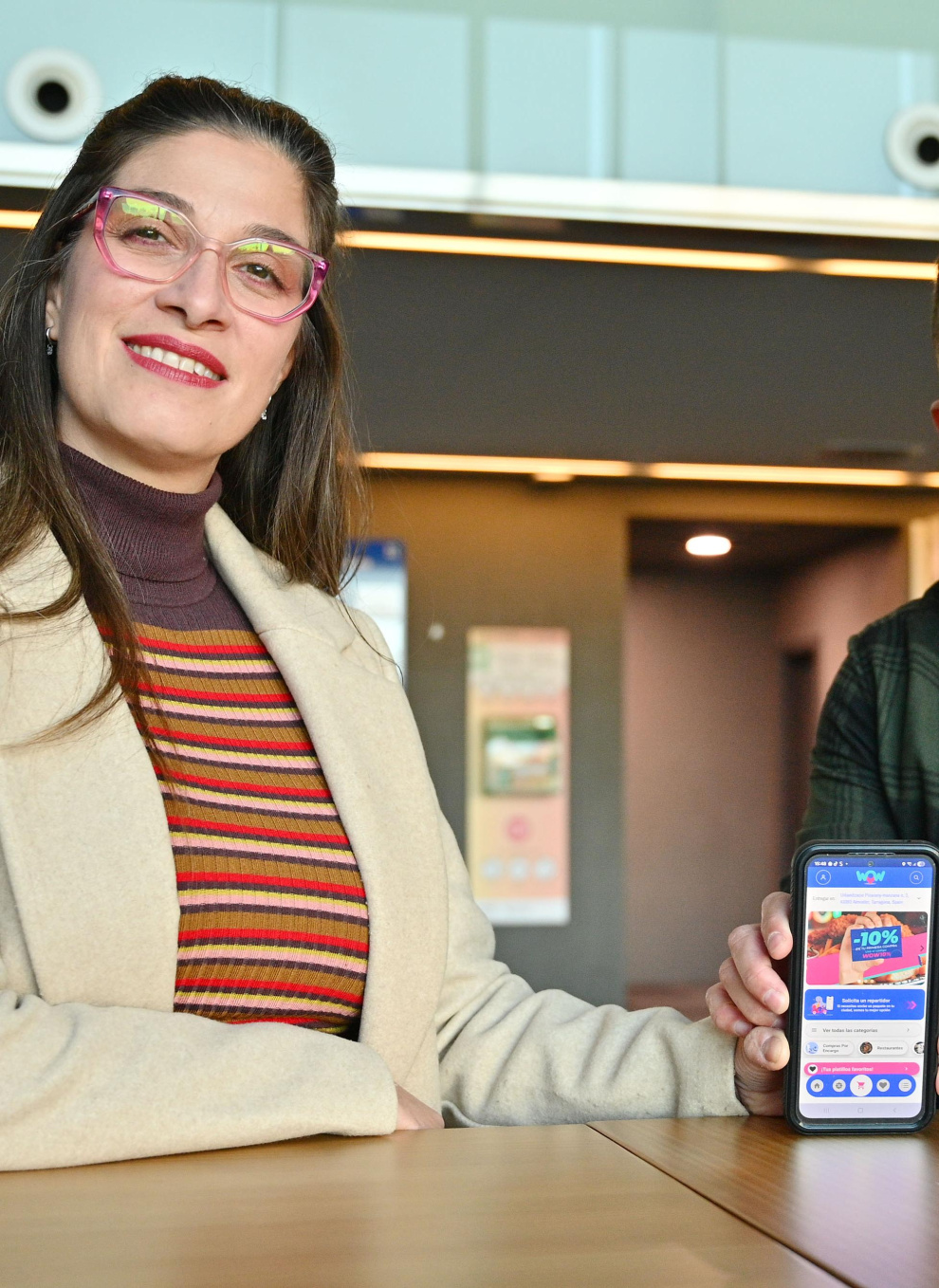 Viviana Marcigliano y Yarod Quintero, fundadores de WOW app ride