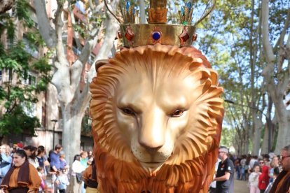 La tradicional Baixada dels Elements del Seguici.