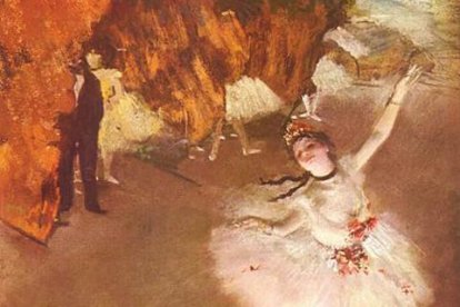 “La danseuse sur scène” d'Edgar Degas.