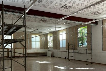 Imatge de les obres al Centre Cívic Ponent de Reus.