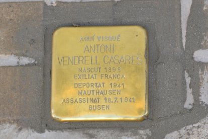 Llamborda en memòria a Antoni Vendrell Casares.