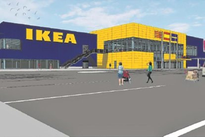 iImagen virtual del aspecto que ofrecerá el futuro centro comercial de IKEA