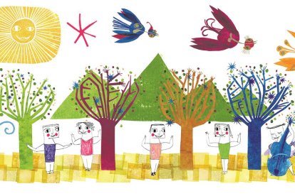 Dibuixos que pertanyen a ‘El cant de mil ocells’.