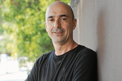 Javier Díez en el Camping Torre de la Móra, en Tarragona, este verano.