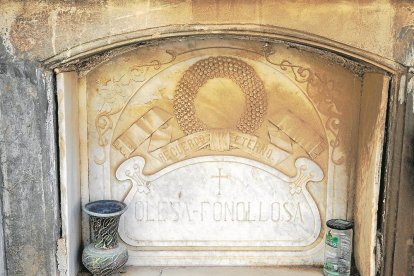 Tomba dels Olesa, on van descansar les restes de Maria Griñó de 1964 a 1985.