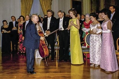 Pau Casals a la Casa Blanca el 13 de novembre de 1961.
