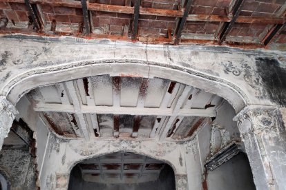 Detalle del techo, en otra imagen desde el exterior.