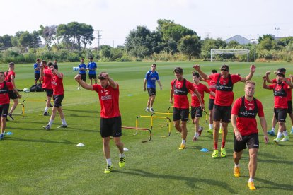 Imagen del primer entrenamiento del CF Reus.
