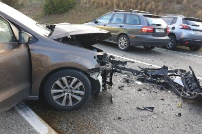 Estado en el que han quedado los vehículos.