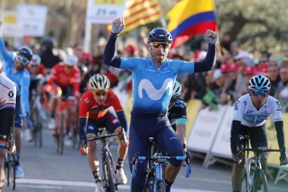 Alejandro Valverde se hizo con la victoria en la etapa con final en Valls del año pasado y también con el triunfo de la general.