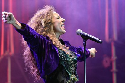 Rosario derrochó energía y vitalidad ayer en Salou.