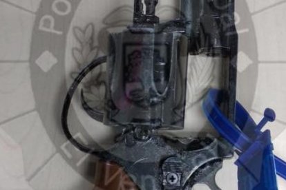 La pistola estaba inutilizada.