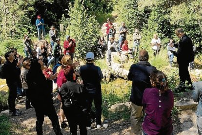 Jesús M. Tibau recitant en l’edició passada d’‘Els Ports, Natura i Art’.