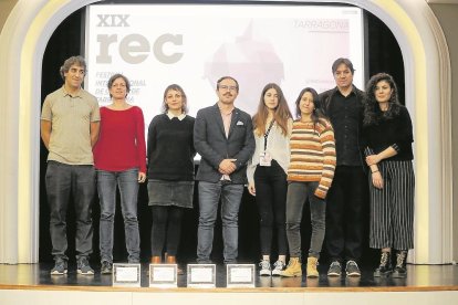 El jurado de la XIX edición del REC, en el Teatret del Serrallo.