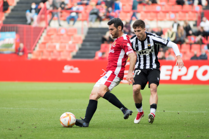 Pedro Del Campo, durante el Nàstic-Castellón.