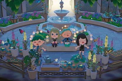 Una de las quedadas virtuales del grupo, con sus avatares.