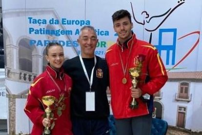 Joan Arqués y Marta Jiménez, del Reus Deportiu, lograron el oro en parejas.