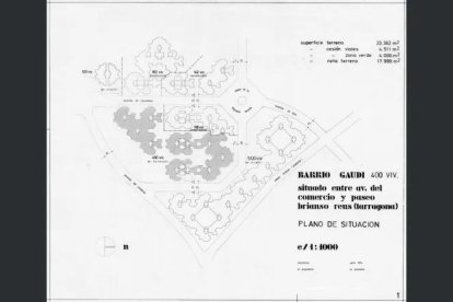 Propuesta de situación y extensión del barrio.