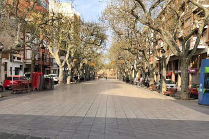 La Rambla de El Vendrell.