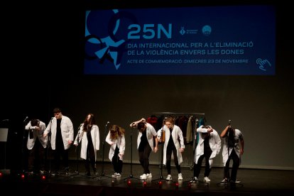 L’acte a l’Auditori Felip Pedrell va comptar amb diferents actuacions i espectacles.